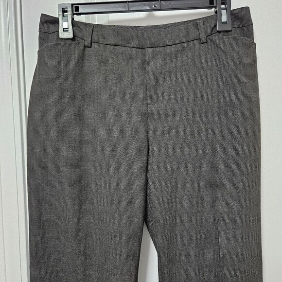 Coldwater Creek Dress Pants Women’s 6 Black Gray Flat Front Natural Fit VGUC - Picture 1 of 9